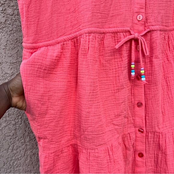 Belle by Kim Gravel Pink Textured Dress XL Resortwear - Picture 6 of 14